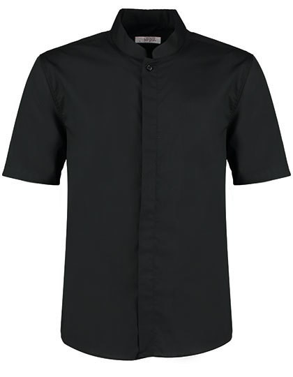 Bargear - Men´s Tailored Fit Mandarin Collar Shirt Short Sleeve