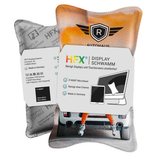 HFX® displayspons color met standaard papierbanderole, all-inclusive pakket