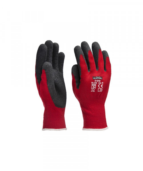 EDGE - DYNAMIC SAFETY Polyester/katoenen handschoen met latex coating, voor algemeen gebruik (GL200)
