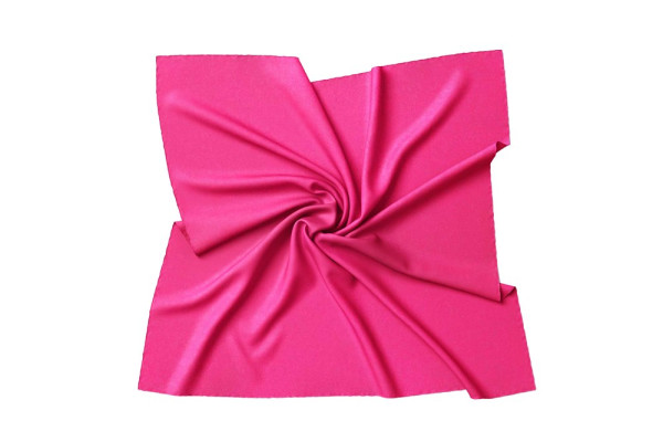 Halsdoek zijden sjaal bandana van 100% twill zijde voor dames - Halsdoekmaat: 55 x 55 cm - roze.