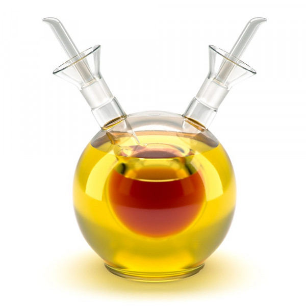 Olie/Azijn flesje,Sfera,dubbel,borosilicate