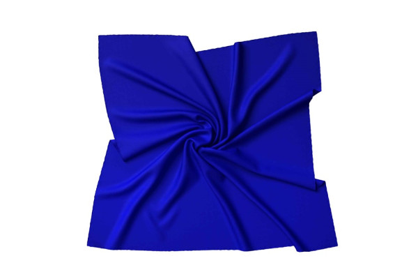 Halsdoek Zijden sjaal Bandana van 100% Twill zijde voor dames - Halsdoekmaat: 55 x 55 cm - koningsbl