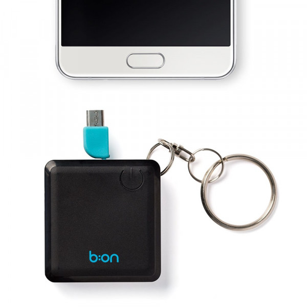 Power Bank & sleutelhanger,micro USB,1200 mAh