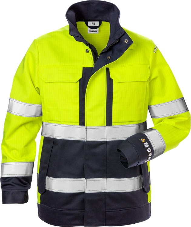 Fristads Flame Hi Vis Jack Dames Klasse 3 4590 Flam