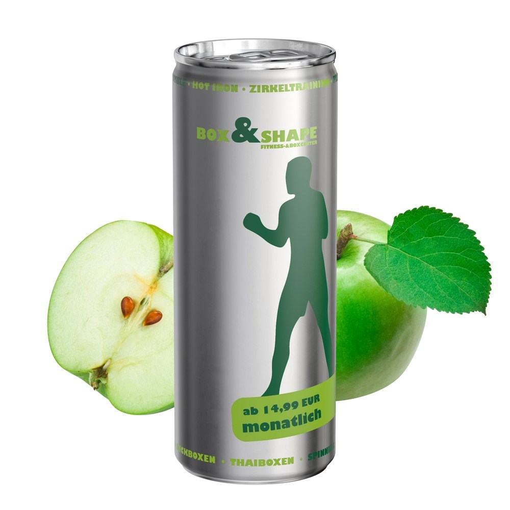 Apfelspritzer "sprankelend", 250 ml, Fullbody transp