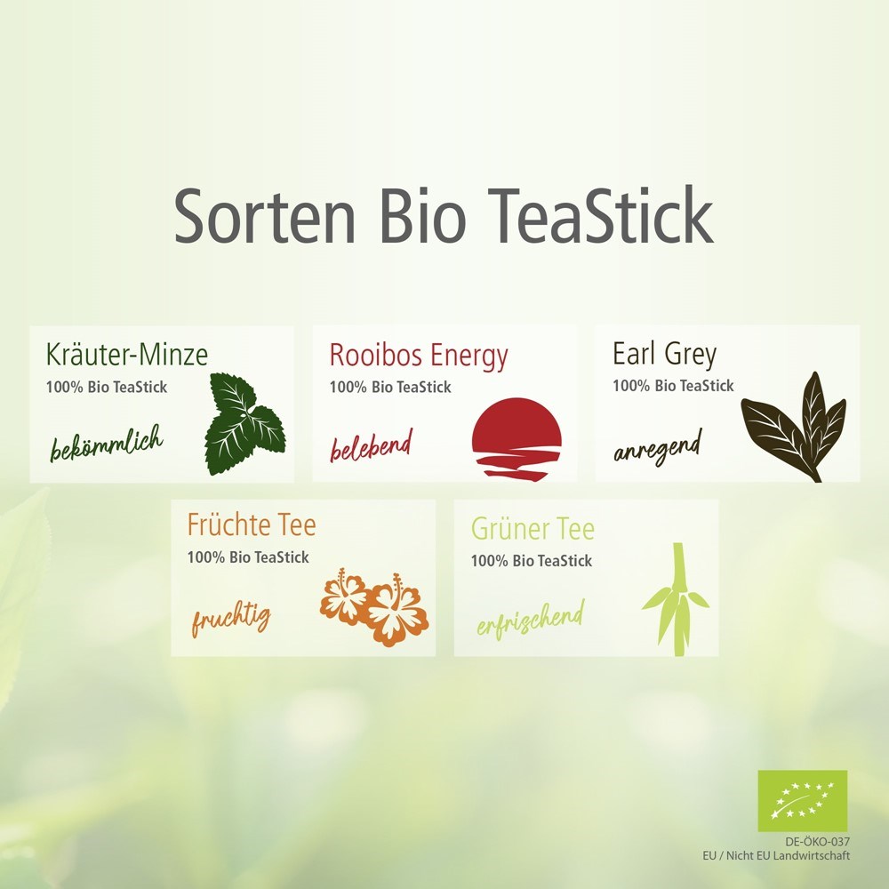 Bio TeaStick - Kruiden Rooibos-Munt - Premium Selection