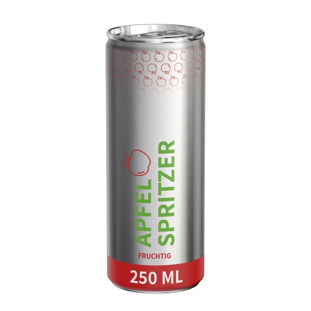 Apfelspritzer "sprankelend", 250 ml, Fullbody transp