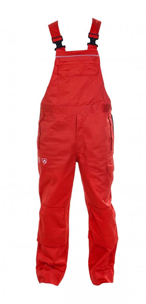 Hydrowear Bib and brace, red 043455K