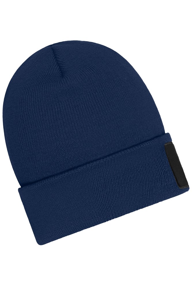 Beanie with Patch (10cm x 5cm)- Thinsulate