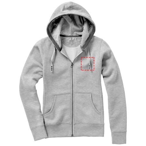 Arora dames hoodie met ritssluiting