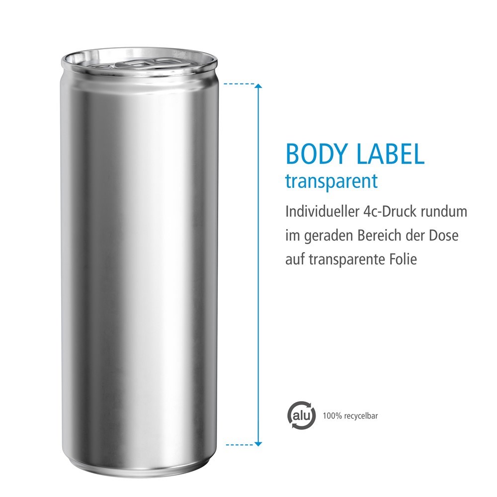 Bier, 250 ml, Body Label transp (GER)