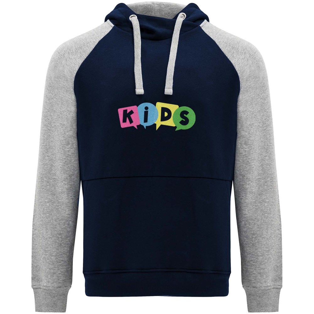 Badet tweekleurige kinderhoodie