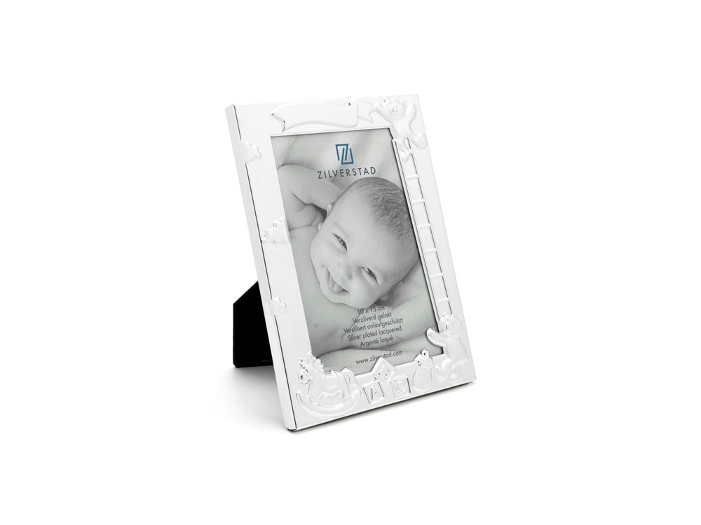 Fotolijst Baby ABC 10 x 15 cm, verzilverd gelakt