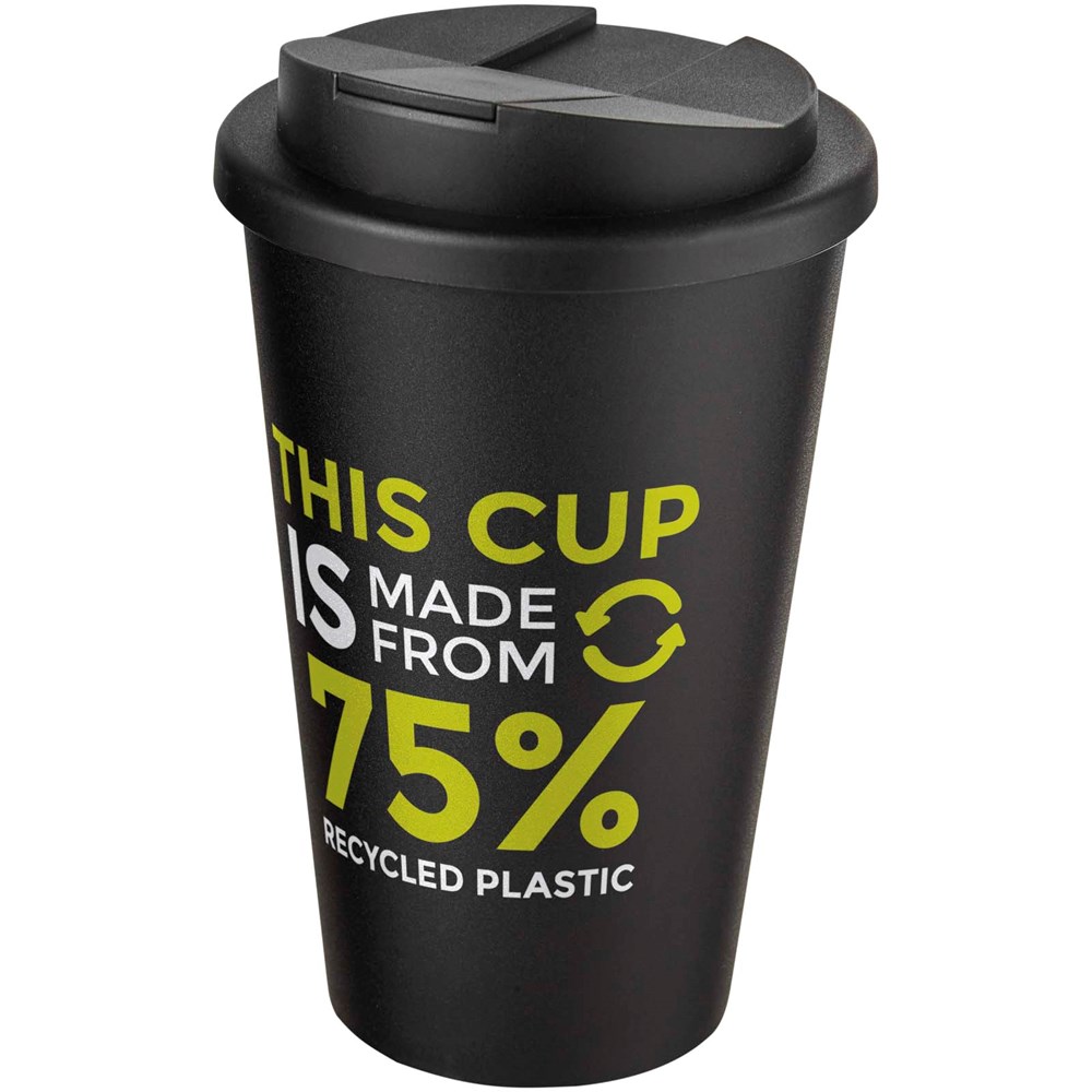 Americano® Eco 350 ml gerecyclede beker met spill-proof deksel