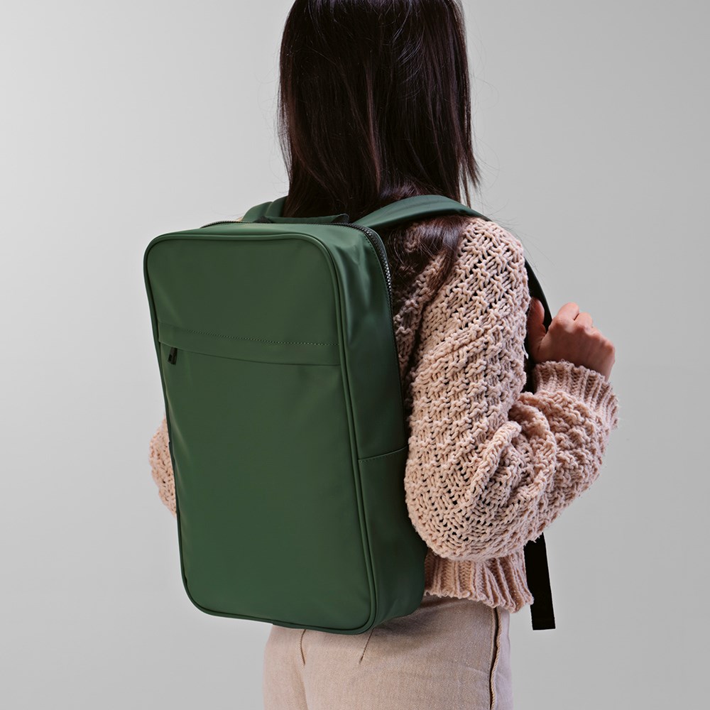 Amsterdam Rugzak 16L Gerecycled PU - Groen