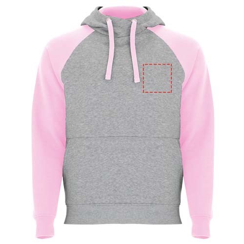 Badet unisex tweekleurige hoodie