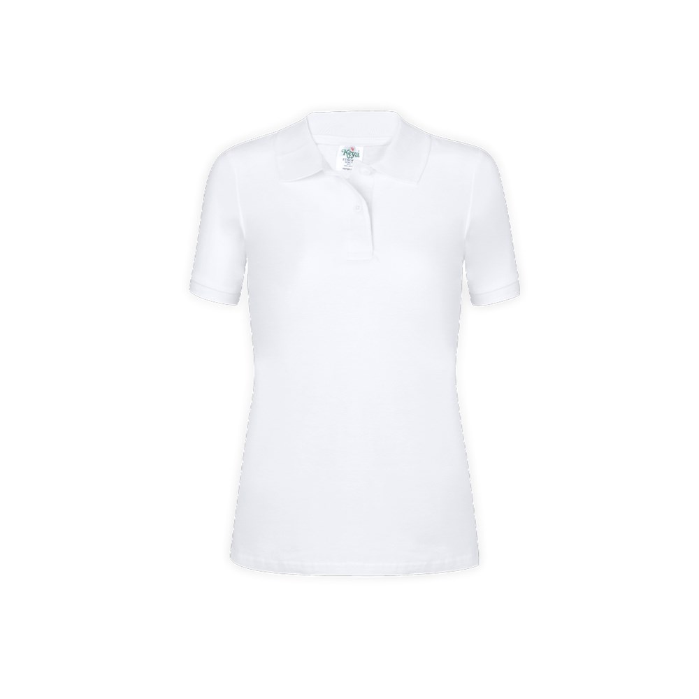 Dames Wit Polo Shirt "keya" WPS180