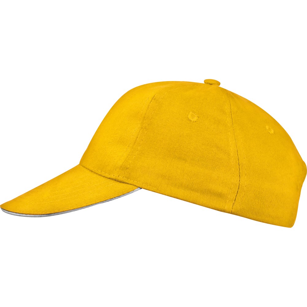 6-panel sandwich katoenen baseballcap