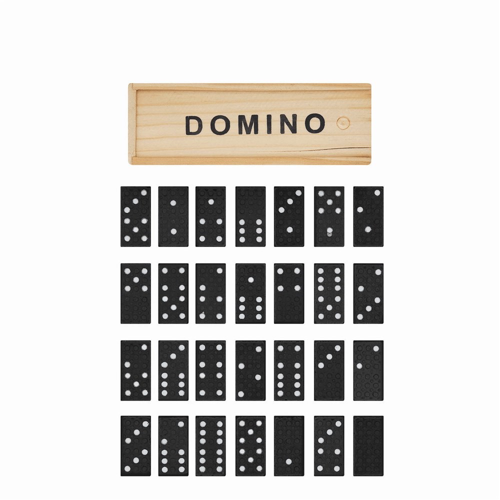 28 delig houten dominospel DOMINO