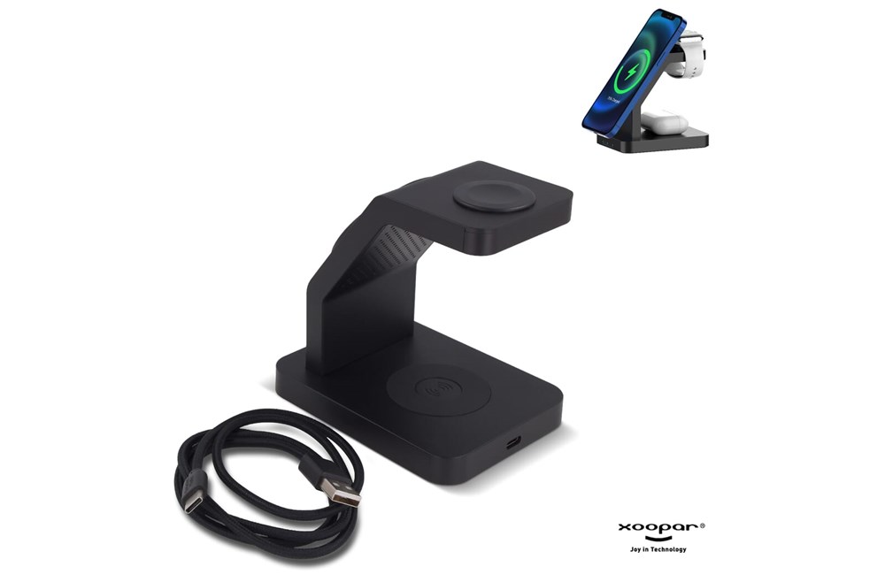 2708 | Xoopar Icon 3 in 1 Magnetic Wireless charger