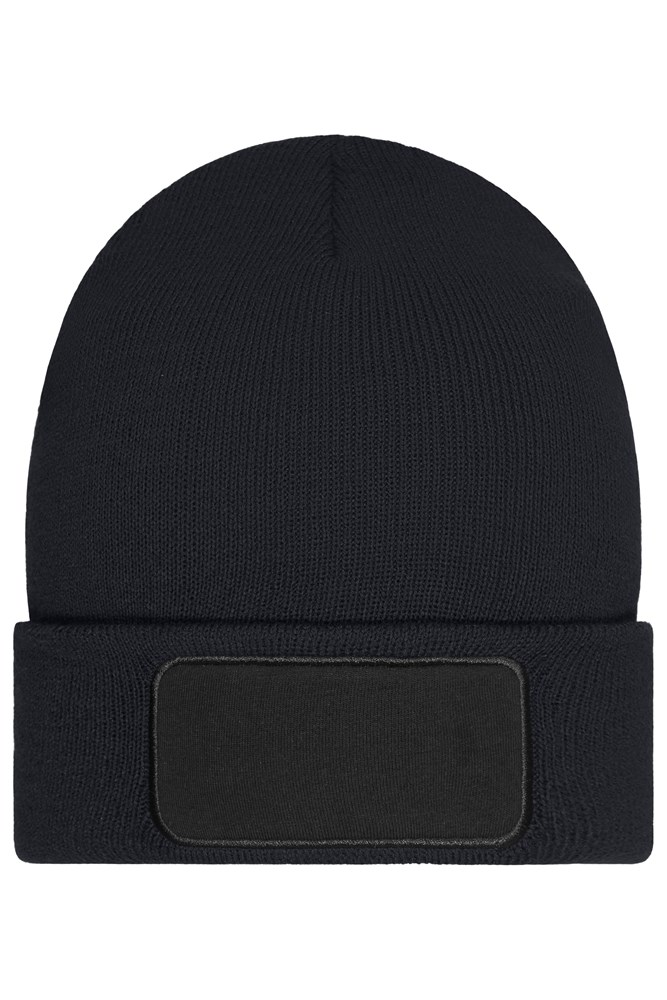 Beanie with Patch (10cm x 5cm)- Thinsulate