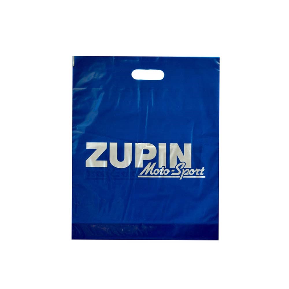 Plastic tas 30 x 45 x 7,5 cm, 48 micron, ldpe, stanshandvat, 2 zijden