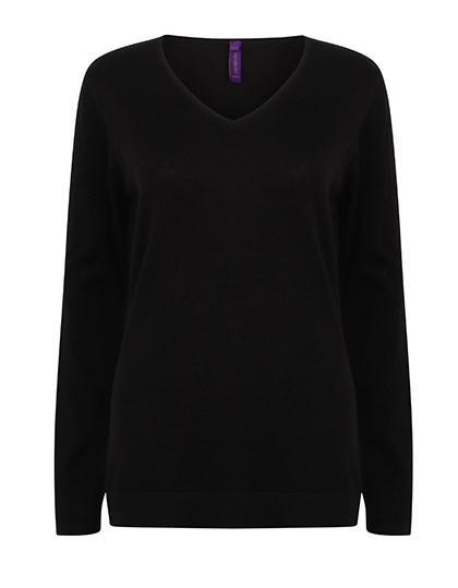 Henbury - Ladies´ Lightweight V-Neck Jumper