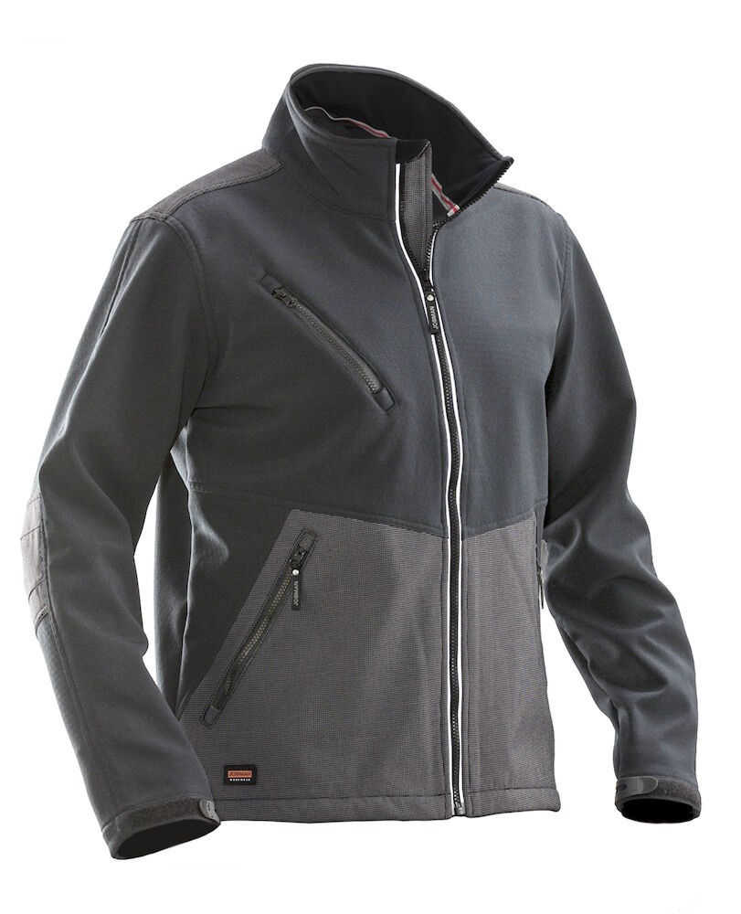 Jobman - 1248 Softshell Jacket Donkergrijs/Zwart S