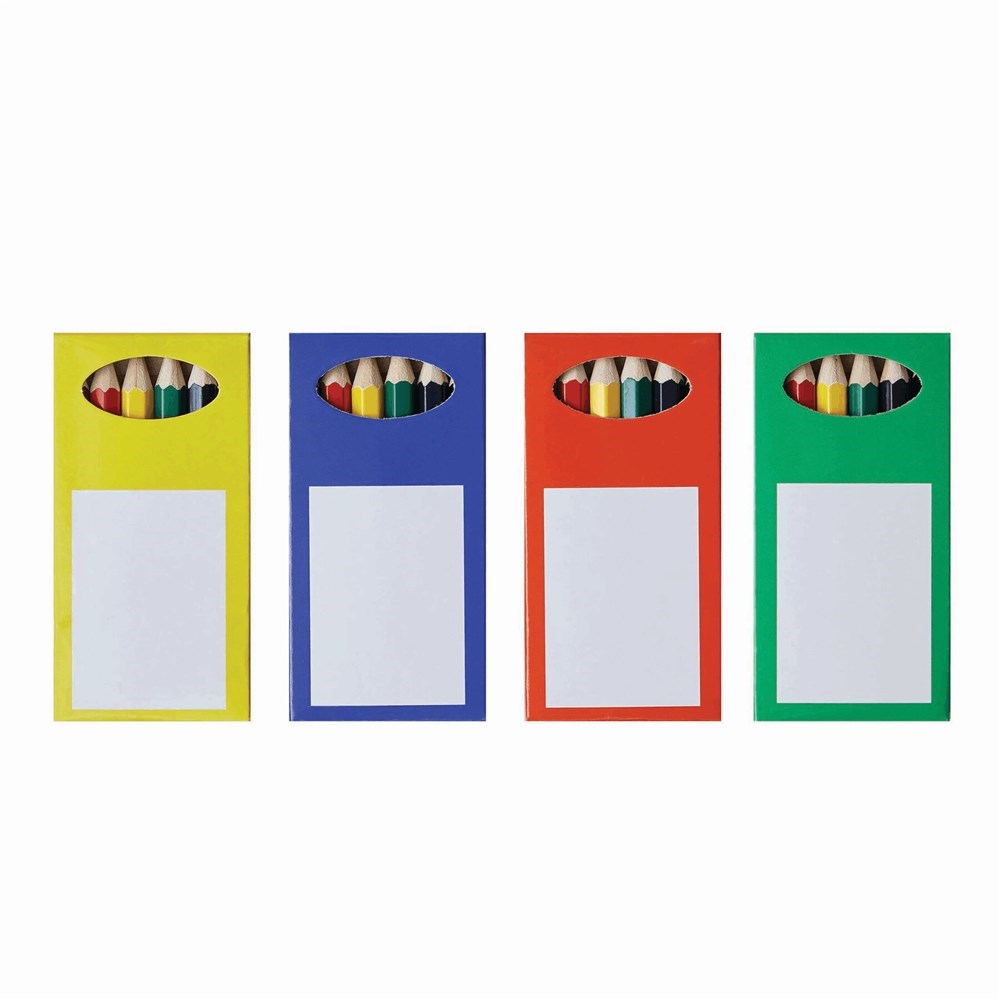 6 delig set geslepen kleurpotloden RAINBOW