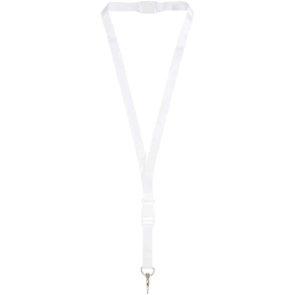 Balta sublimatie lanyard met safety breakaway sluiting en gesp