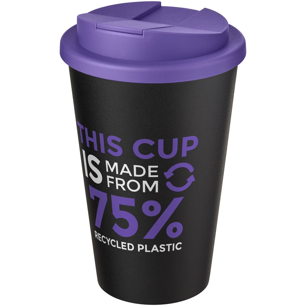 Americano® Eco 350 ml gerecyclede beker met spill-proof deksel