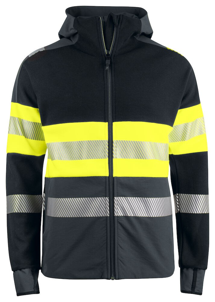 6122 SIGNALISATIE HOODIE EN ISO 20471 KLASSE 1 Geel/Zwart M