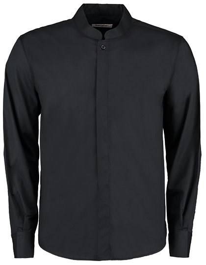 Bargear - Men´s Tailored Fit Mandarin Collar Shirt Long Sleeve