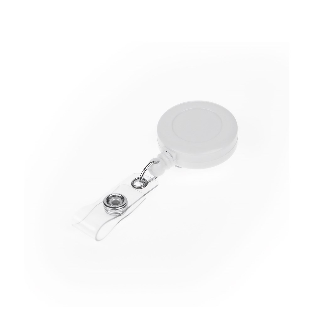 Badge Reel White