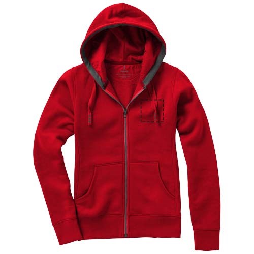 Arora dames hoodie met ritssluiting