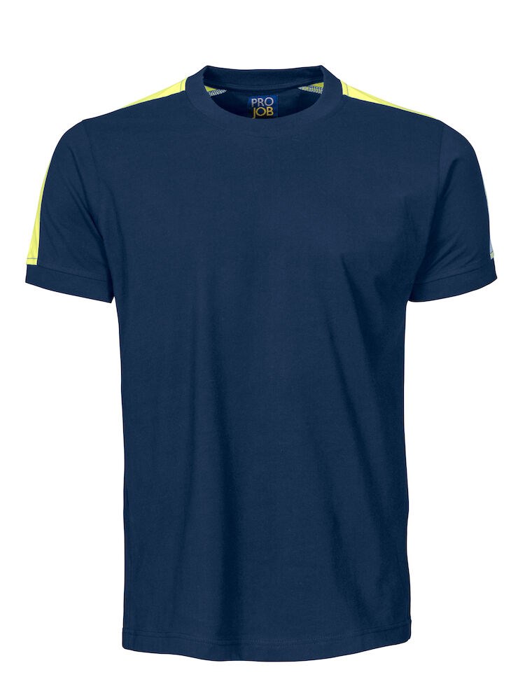 2019 T-SHIRT SS NAVY/HVYELLO XXL