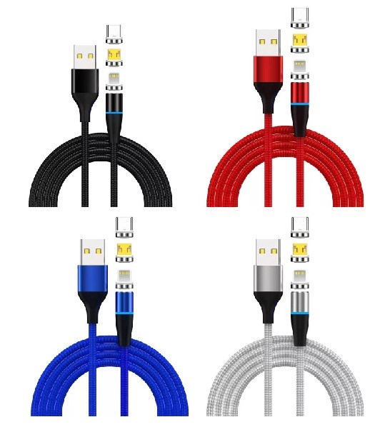 3-in-1 kabel "Magnetic Fastcharge + Data