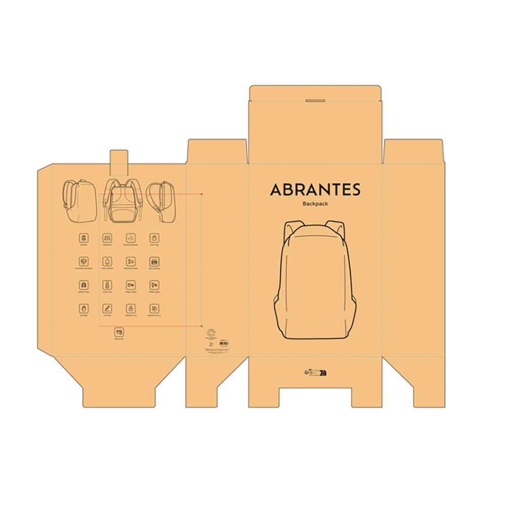 Abrantes rugzak 20L rPET - Donkergrijs