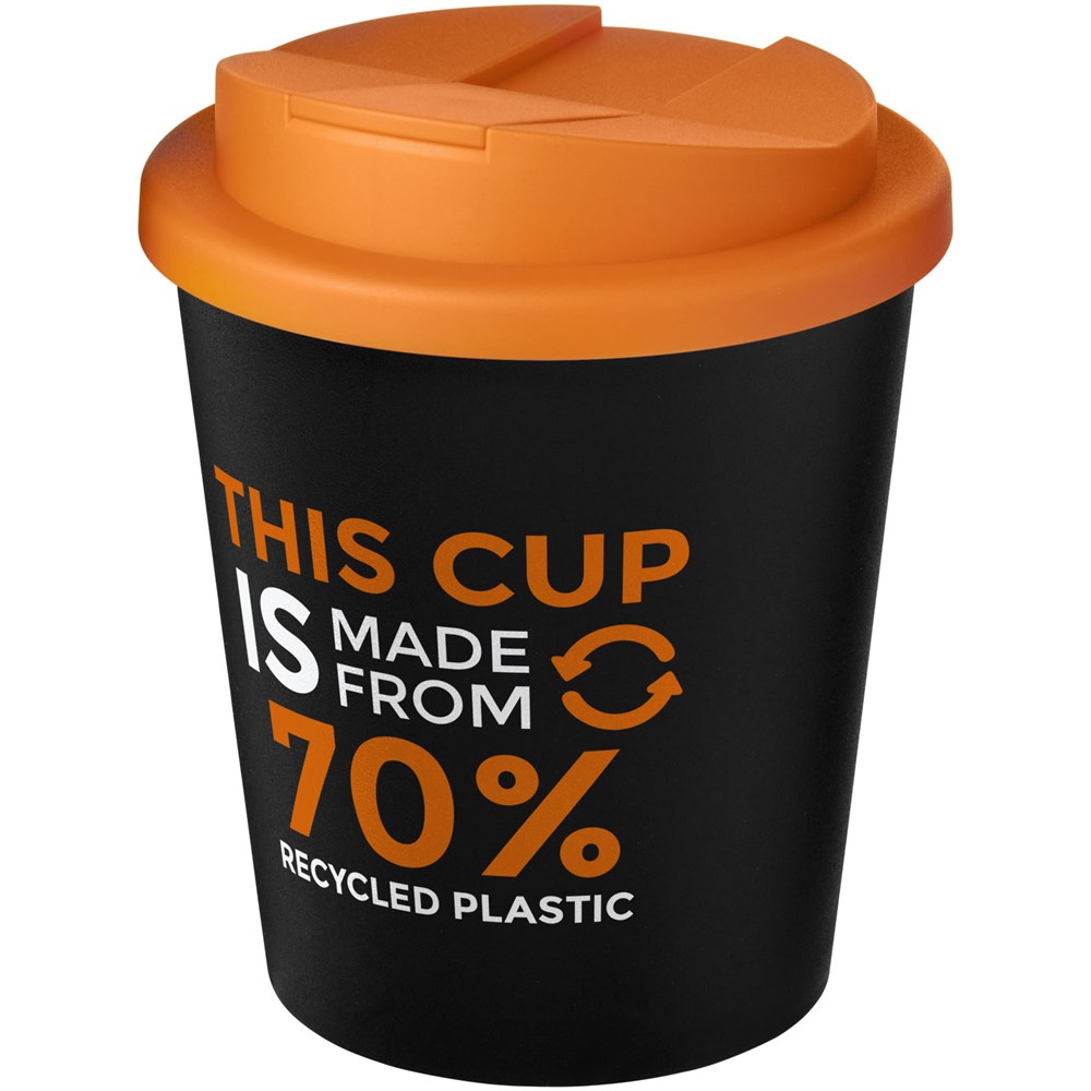 Americano® Espresso Eco 250 ml gerecyclede beker met knoeibestendig deksel 