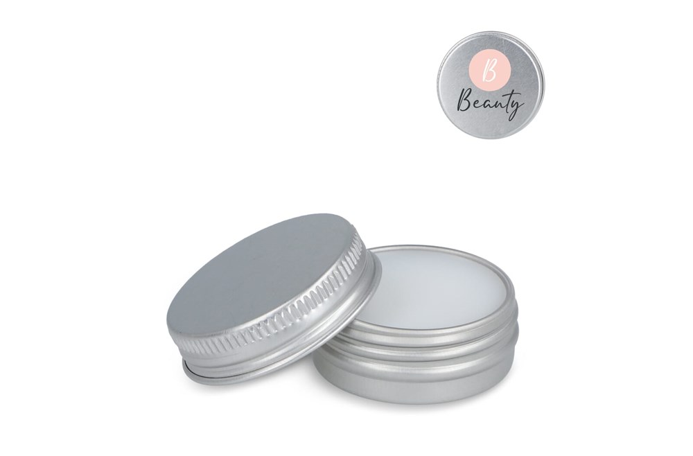 Lipbalm rond gerecycled aluminium blikje