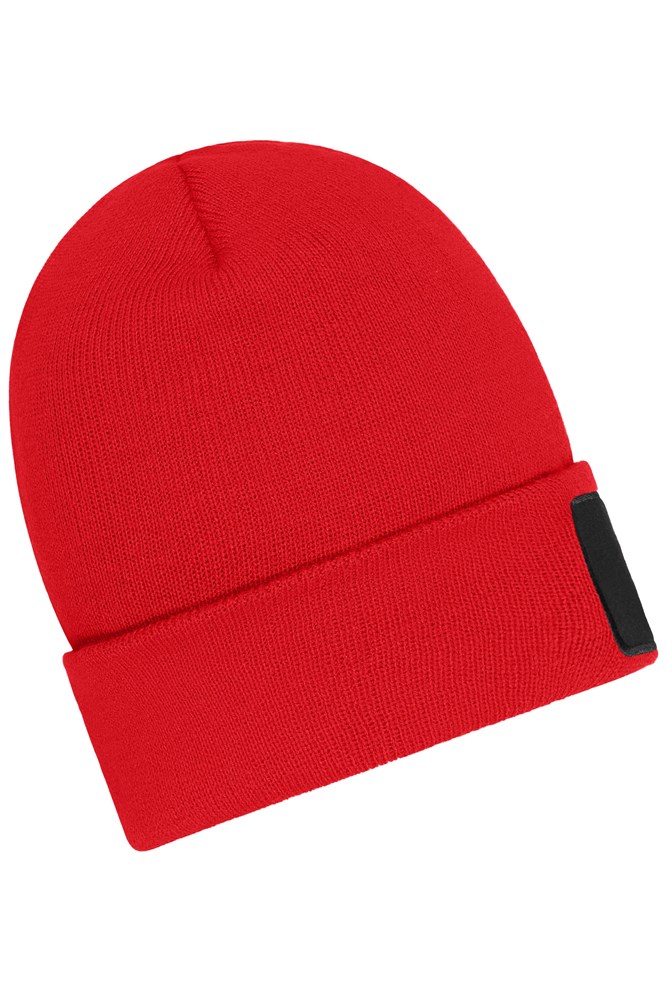 Beanie with Patch (10cm x 5cm)- Thinsulate